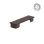 Alu Latten Abdeckkappe flach Norwich - Farbe: schokobraun, für Alu Latten: 80 mm
