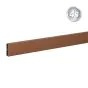 Alu Abschlussprofil 80 x 20 mm  - Farbe: braun, Länge: 300 cm