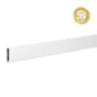 Alu Abschlussprofil 80 x 20 mm  - Farbe: grau 5S, Länge: 250 cm