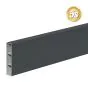 Fertigteil Zaunsockel Aluminium - Höhe: 20 cm, Stärke: 4,4 cm, Länge: 247 cm, Farbe: anthrazit