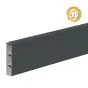 Alu Nut & Federprofil 200 x 44 mm  - Farbe: anthrazit 5S, Länge: 247 cm
