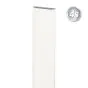 Alu Latte 78 x 20 mm - Farbe: weiß, Länge: 100 cm