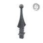 Alu Ornament Abdeckkappe - Farbe: anthrazit, Form: Kugel