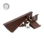 Aluminium Blumenkasten-Bausatz Mod. Dublin – Farbe: schokobraun (RAL 8017), max. Breite: 100 cm