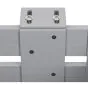 Aluminium Blumenkasten-Bausatz Mod. Liverpool – Farbe: grau (RAL 7047), max. Breite: 100 cm