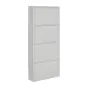 Schuhschrank Mod. Elisa mit 4 Fächern - Breite: 505 mm, Höhe: 1440 mm, Tiefe: 152 mm