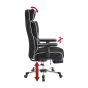 Gamingstuhl Nimbus - Abmessungen: 72,5 x 121-127 x 80 cm, Farbe: schwarz