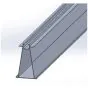 Aluminium Querträger / Profil - Querschnitt: 140 x 84 mm, Länge: 3300 mm, Farbe: anthrazit RAL 7016, Abverkauf Restposten