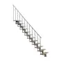 Mittelholmtreppe Dallas - Holzart: Buche, Geländerfarbe: silber
