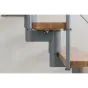 Mittelholmtreppe Dallas - Holzart: Buche, Geländerfarbe: silber