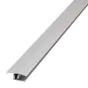 Übergangsprofil Aluminium  - Länge: 100 cm, Ausführung: Alu silber