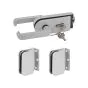 Glastür ESG 8 mm -  Ausführung: satiniert M7, Türblatt: 821 x 2013 mm (B x H), lichte Bauöffnung: 850 x 2035 mm (B x H)