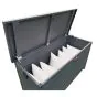 Aluminium Gartenbox - Breite: 1810 mm, Tiefe: 790 mm, Höhe: 750 mm, Rauminhalt: 800 l