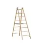 Holz Stufen Doppelleiter Mod. HST - Sprossenanzahl: 2 x 8, Länge: 2,14 m