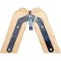 Holz Stufen Doppelleiter Mod. HST - Sprossenanzahl: 2 x 4, Länge: 1,14 m