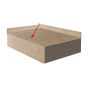 Design Stufenauflage mit Holzkern Click-System 1200 x 275 x 30 mm, 4 Stück - Modell: BRUCKNER Eiche hell