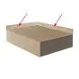 Design Sockelleiste mit Holzkern 1800 x 80 x 15 mm - Modell: BRUCH Eiche grau