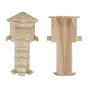 Innenecken für Sockelleiste - Modell: MONACO Eiche Dekor, Maße: 60 x 17 mm, Stück: 2