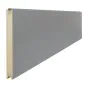 Sandwichpaneel Protect - Farbe: weißaluminium, Ausführung: beidseitig glatt, Länge: 250 cm, Höhe: 48,8 cm, Profilstärke: 3,9 cm