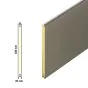Sandwichpaneel Protect - Farbe: weißaluminium, Ausführung: beidseitig glatt, Länge: 250 cm, Höhe: 48,8 cm, Profilstärke: 3,9 cm