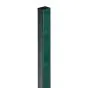 Pfosten mit angeschweißter Fußplatte 80 x 60 mm - Länge: 200 cm, Ausführung: verzinkt und grün beschichtet