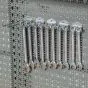 Werkzeughalter doppelt - senkrecht - Hakenlänge: 200 mm, Stück: 10