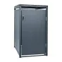 Mülltonnenbox 1-flügelig - Farbe: anthrazit, Breite: 66 cm, Höhe: 116 cm, Tiefe: 80 cm