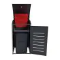 Mülltonnenbox 1-flügelig - Farbe: anthrazit, Breite: 72 cm, Höhe: 135,4 cm, Tiefe: 82,6 cm