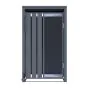 Mülltonnenbox Alina 1-flügelig – Farbe: anthrazit, Breite: 68 cm, Höhe: 116 cm, Tiefe: 80 cm