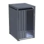 Mülltonnenbox Alina 1-flügelig – Farbe: anthrazit, Breite: 68 cm, Höhe: 116 cm, Tiefe: 80 cm