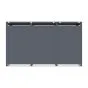 Mülltonnenbox Alina 3-flügelig – Farbe: anthrazit, Breite: 80 cm, Höhe: 116 cm, Tiefe: 198,5 cm