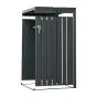 Mülltonnenbox Elis 1-flügelig Erweiterung - Farbe: anthrazit, Breite: 64 cm, Höhe: 120 cm, Tiefe: 80 cm