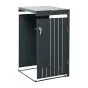 Mülltonnenbox Elis 1-flügelig Erweiterung - Farbe: anthrazit, Breite: 64 cm, Höhe: 120 cm, Tiefe: 80 cm