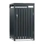Mülltonnenbox Elis 1-flügelig erweiterbar - Farbe: anthrazit, Breite: 68 cm, Höhe: 120 cm, Tiefe: 80 cm
