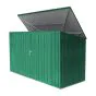 Mülltonnenbox / Gerätehaus - Farbe: grün, Länge: 2350 mm, Breite: 1000 mm, Höhe: 1300 mm 