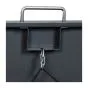Mülltonnenbox 2-flügelig – Farbe: anthrazit, Breite: 1320 mm, Höhe: 1160 mm, Tiefe: 800 mm