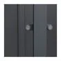 Mülltonnenbox 4-flügelig – Farbe: anthrazit, Breite: 265 cm, Höhe: 116 cm, Tiefe: 80 cm
