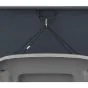 Mülltonnenbox 2-flügelig mit Pedalfunktion - Farbe: anthrazit & Holzoptik, Breite: 132 cm, Höhe: 116 cm, Tiefe: 80 cm