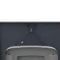 Mülltonnenbox 1-flügelig mit Pedalfunktion - Farbe: anthrazit & Holzoptik, Breite: 68 cm, Höhe: 116 cm, Tiefe: 80 cm