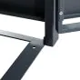 Mülltonnenbox 1-flügelig mit Pedalfunktion - Farbe: anthrazit & Holzoptik, Breite: 68 cm, Höhe: 116 cm, Tiefe: 80 cm
