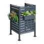 Mülltonnen Sichtschutz 3-seitig - Breite: 85 cm, Höhe: 150 cm, Tiefe: 85 cm, Farbe: anthrazit