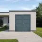 Alu Nebeneingangstür 2-flügelig - Maße: 2000 x 2000 mm (B x H), Farbe: anthrazit RAL 7016, Anschlag: innen links - DIN links