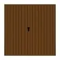 Stahl Flügeltor 2-flügelig mit Dämmung - Maße: 2000 x 2000 mm (B x H), Farbe: braun RAL 8014, Öffnungsrichtung: DIN links