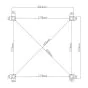Pergola Dallas 3 m x 3 m mit LED und Sonnenschutz - Farbe: anthrazit, Höhe: 2500 mm