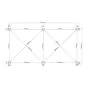 Pergola Dallas 6 m x 3 m mit LED und Sonnenschutz - Farbe: anthrazit, Höhe: 2500 mm
