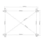 Pergola Dallas 4 m x 3 m mit LED und Sonnenschutz - Farbe: anthrazit, Höhe: 2500 mm