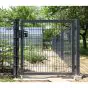 Rohrrahmenflügeltor 1-flügelig - Ausführung: anthrazit beschichtet, Höhe: 83 cm, Durchgangslichte: 150 cm