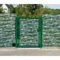 Rohrrahmenflügeltor 1-flügelig - Ausführung: grün beschichtet, Höhe: 83 cm, Durchgangslichte: 250 cm