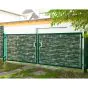 Rohrrahmenflügeltor 2-flügelig - Ausführung: grün beschichtet, Höhe: 183 cm, Durchgangslichte: 450 cm