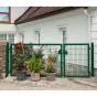 Rohrrahmenflügeltor 2-flügelig - Ausführung: grün beschichtet, Höhe: 143 cm, Durchgangslichte: 350 cm